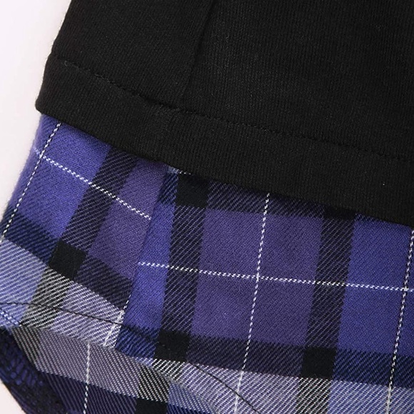 Contrast Plaid Collar 2 in 1 Top (NWOT❗️) - Picture 4 of 5